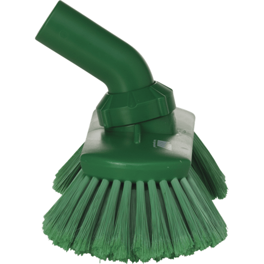 Drejeledsbørste med vandgennemløb, Vikan, flere farver, PP/polyester/rustfrit stål, 24 cm, bløde børstehår, s