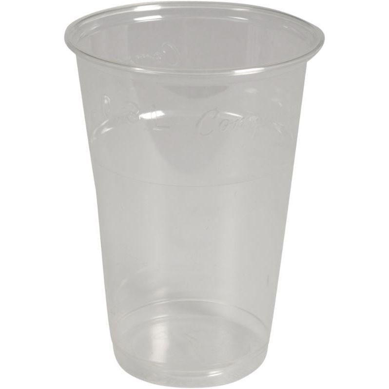 Drikkeglas, 8,8cm, Ø7,8cm, 20 cl, 25 cl, klar, PLA 1250 stk - Sikkerhedsgiganten