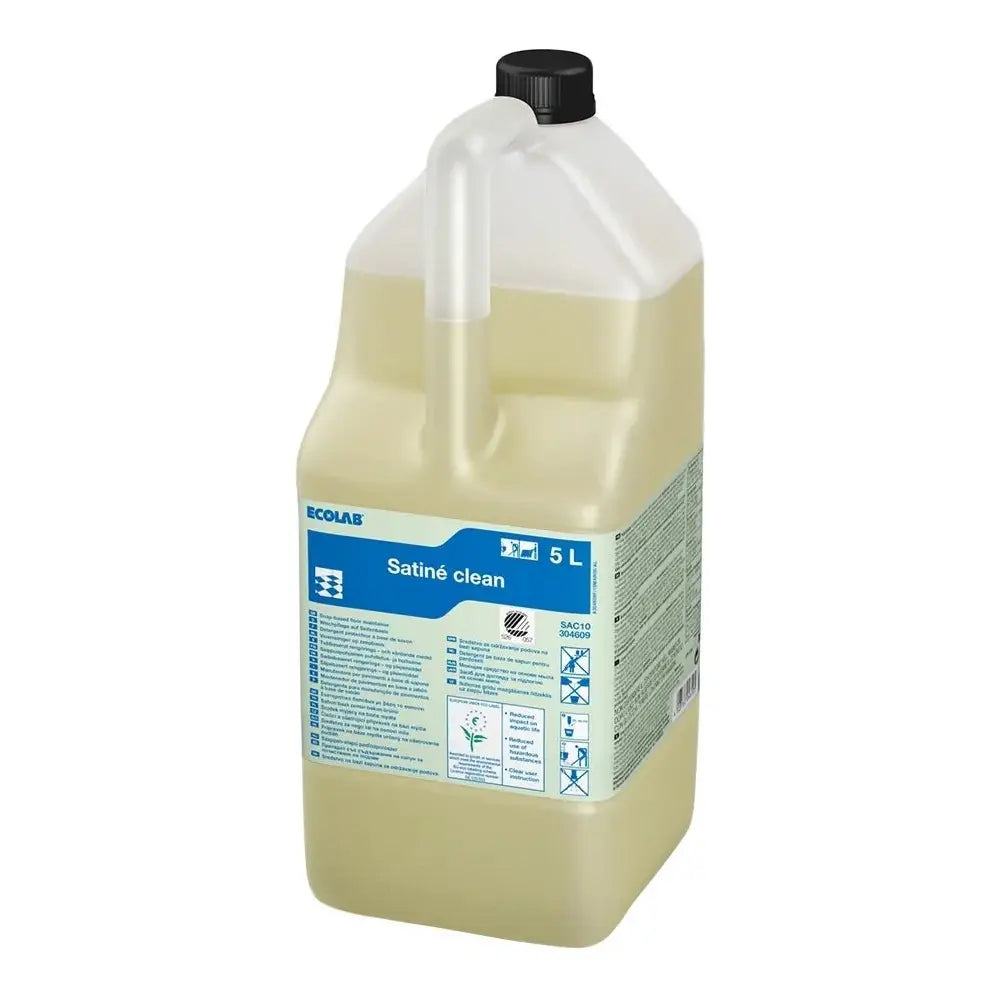 Ecolab Satiné Clean - Vaskeplejemiddel - 5 L - Sikkerhedsgiganten Rengøring