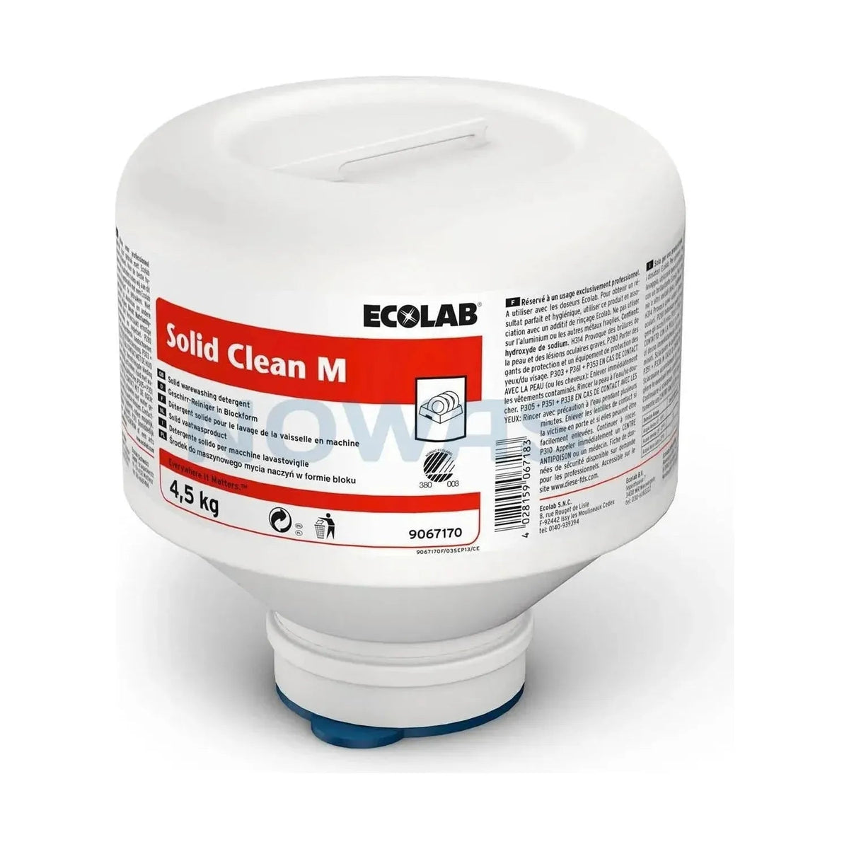 Ecolab Solid Clean M svanemærket uden klor 4,5 kg - Sikkerhedsgiganten