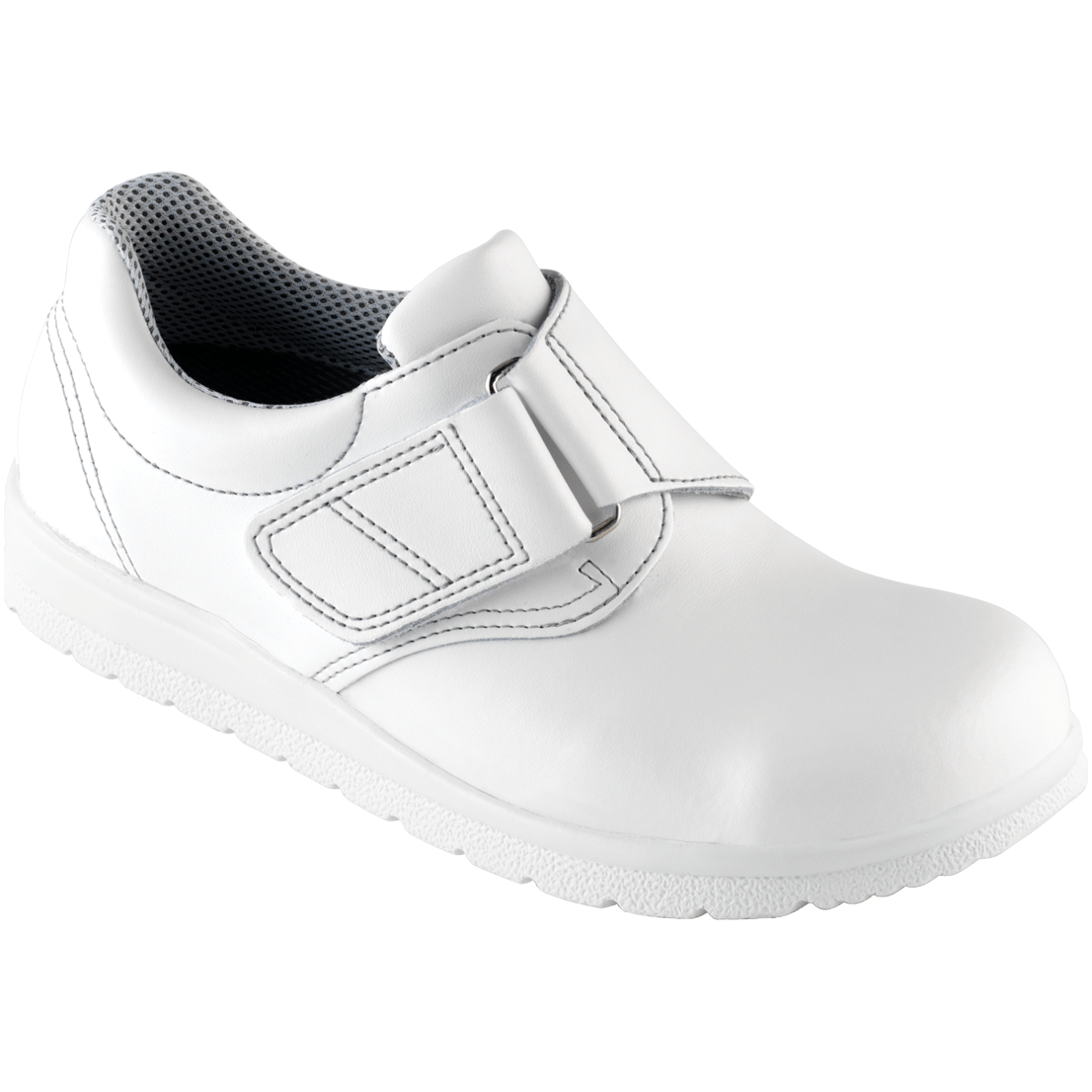 Euro - Dan CLASSIC sikkerhedssko med bred velcro 153 - 01 - Hvid