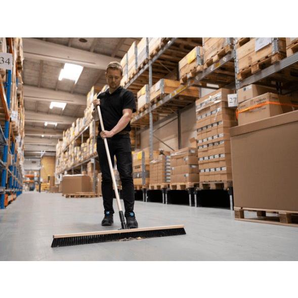 Fejekost, Vikan, 102cm, nature, polyester/træ, medium børstehår - Sikkerhedsgiganten