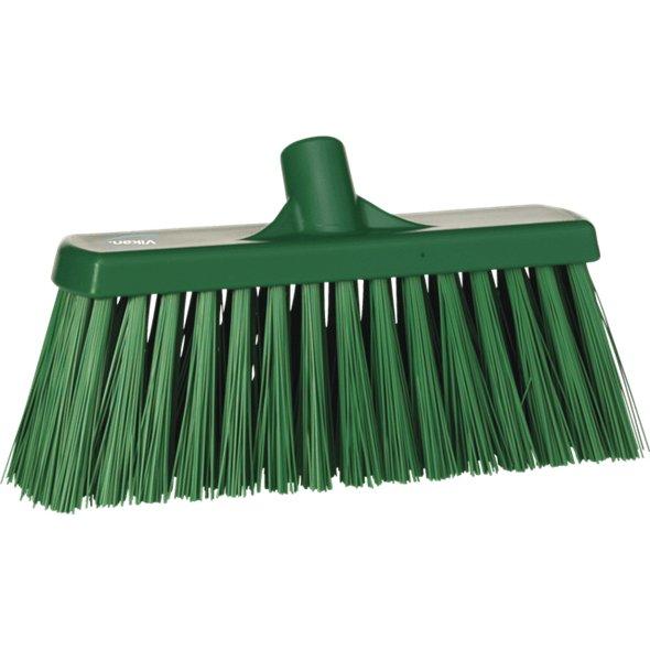 Fejekost, Vikan, flere farver, PP/polyester/rustfrit stål, 33 cm, meget stive børstehår - Sikkerhedsgiganten