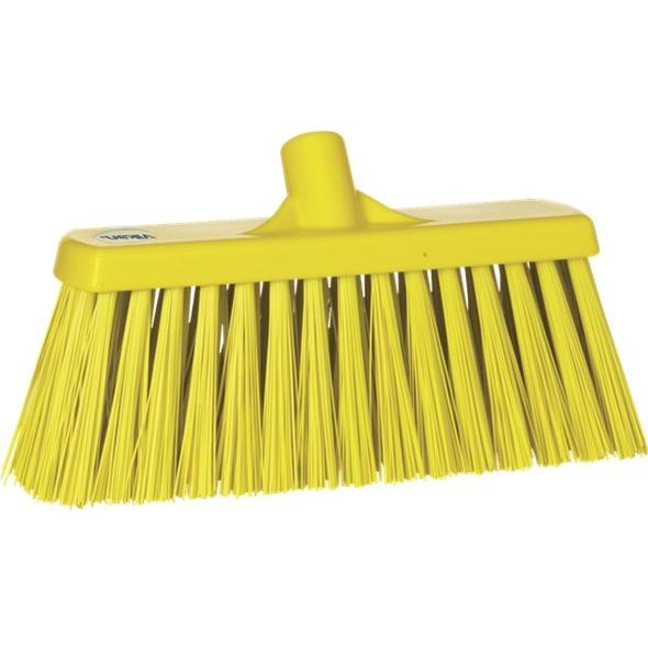 Fejekost, Vikan, flere farver, PP/polyester/rustfrit stål, 33 cm, meget stive børstehår - Sikkerhedsgiganten