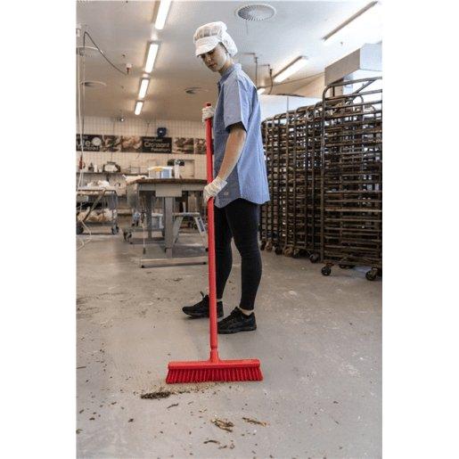 Fejekost, Vikan, flere farver, PP/polyester/rustfrit stål, 41 cm, bløde/stive børstehår - Sikkerhedsgiganten