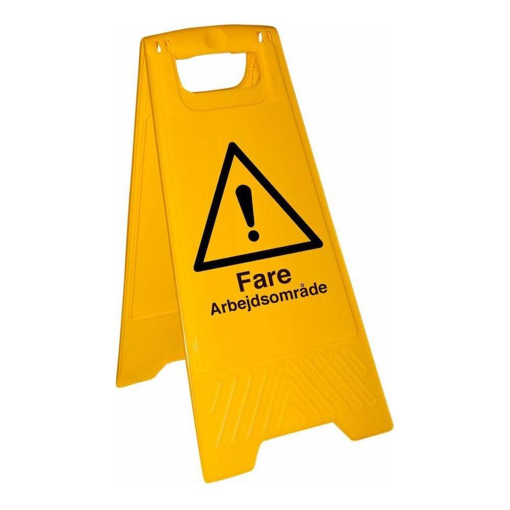 Fritstående skilt Fare Arbejdsområde 401273P - Sikkerhedsgiganten