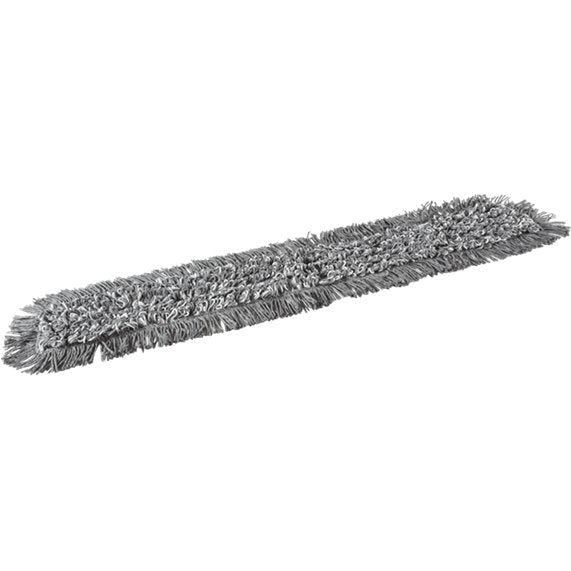 Fugtmoppe, Vikan Damp 43, grå, mikrofiber, 75 cm, med velcro - Sikkerhedsgiganten