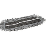Fugtmoppe, Vikan Damp 47 Dark, grå, mikrofiber, Hook & Loop, 25 cm, med velcro - Sikkerhedsgiganten