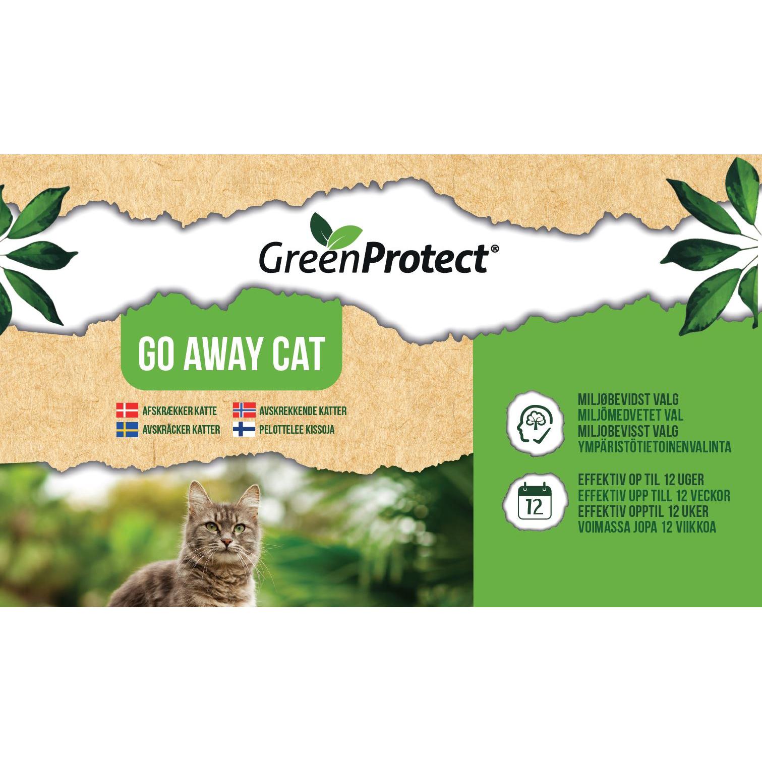 GreenProtect GO AWAY CAT – Effektiv og Naturlig Katteafskrækkelse - Sikkerhedsgiganten ska