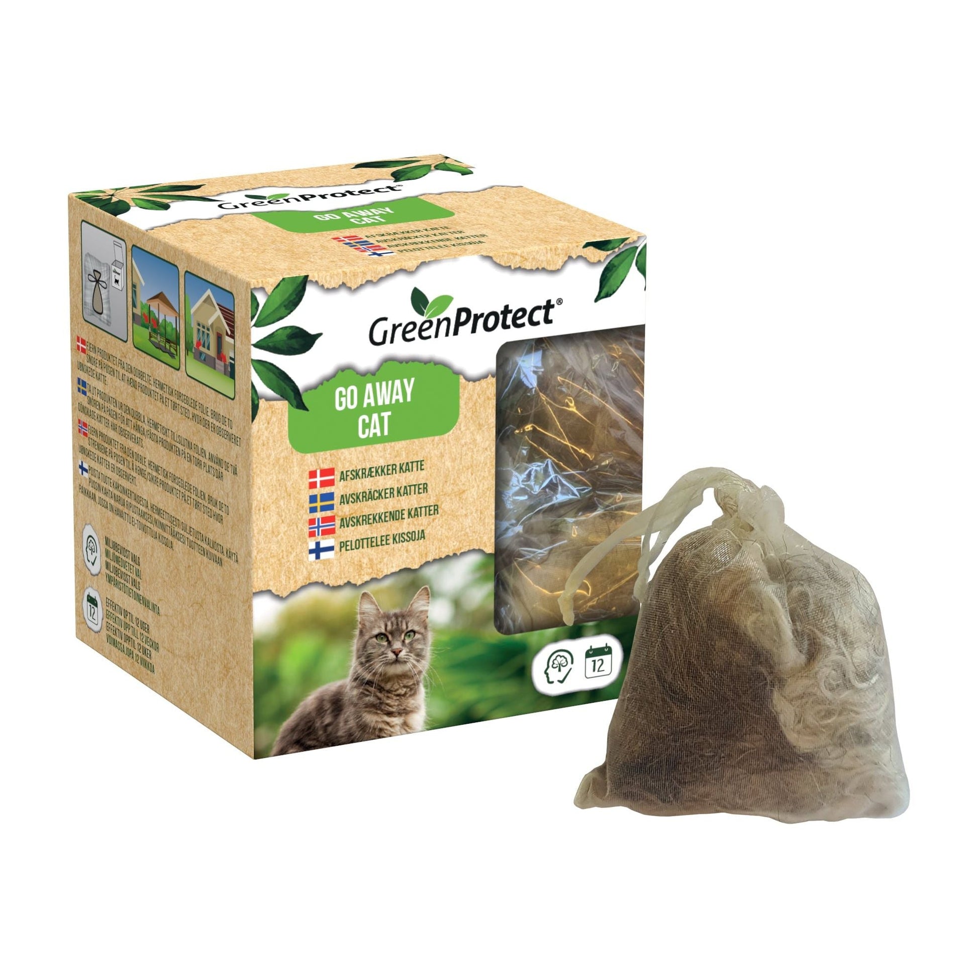 GreenProtect GO AWAY CAT – Effektiv og Naturlig Katteafskrækkelse - Sikkerhedsgiganten ska