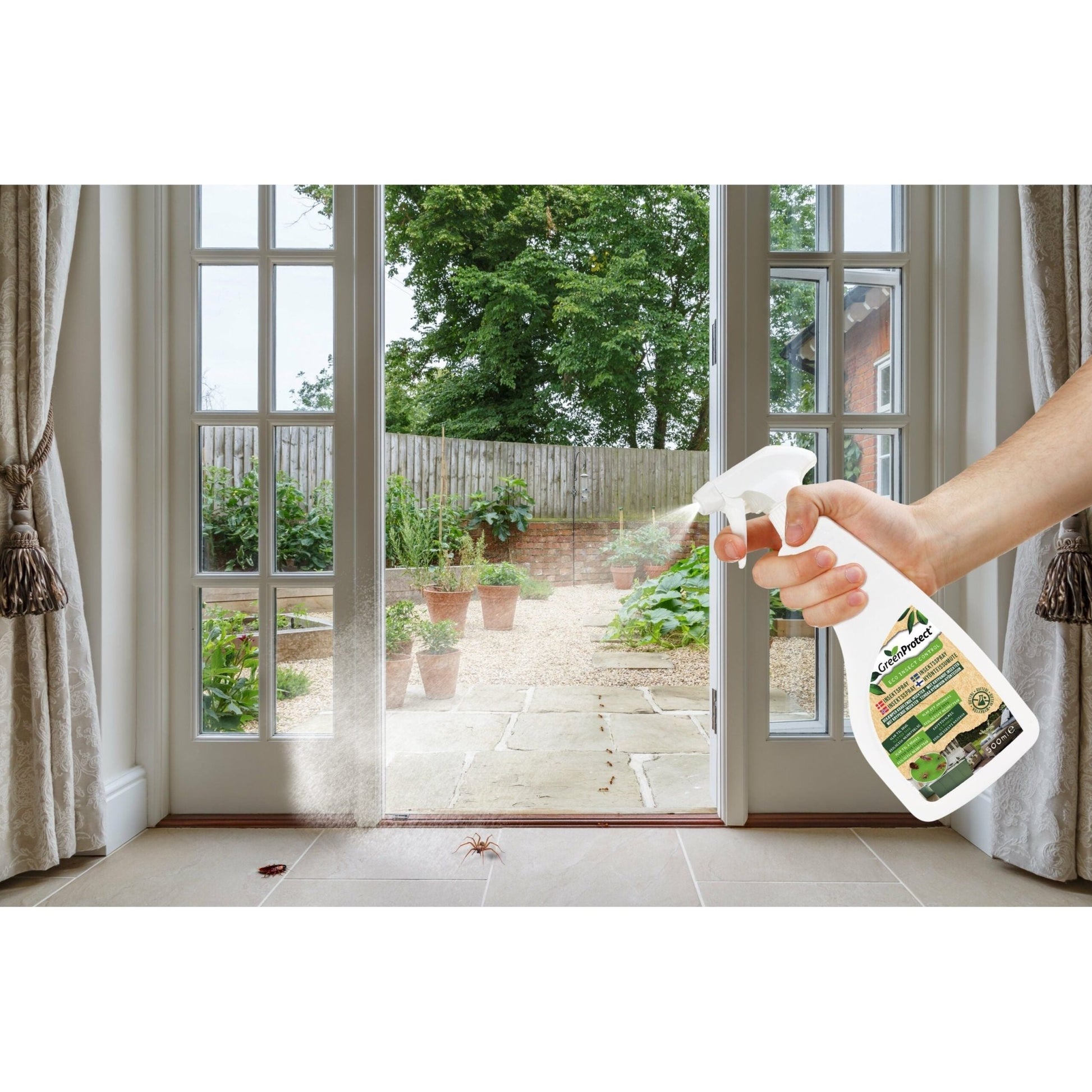GreenProtect Insektspray 500 ml – Effektiv bekæmpelse af kravlende insekter - Sikkerhedsgiganten Insektbekæmpelse