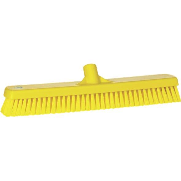Gulv - og vægvaskebørste, Vikan, flere farver, PP/polyester/rustfrit stål, 47 cm, stive børstehår - Sikkerhedsgiganten