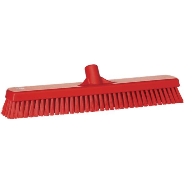 Gulv - og vægvaskebørste, Vikan, flere farver, PP/polyester/rustfrit stål, 47 cm, stive børstehår - Sikkerhedsgiganten