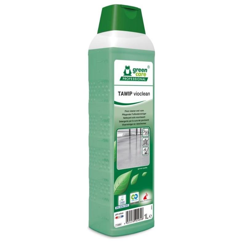 Gulvpleje, Green Care Professional TAWIP Vioclean, 1 l, uden voks, med farve og parfume - Sikkerhedsgiganten Rengøring