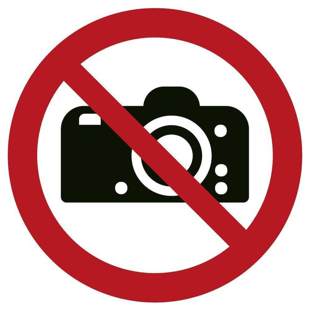 Gulvskilt Fotografering forbudt 130105 - Sikkerhedsgiganten