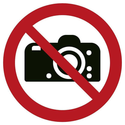 Gulvskilt Fotografering forbudt 130105 - Sikkerhedsgiganten