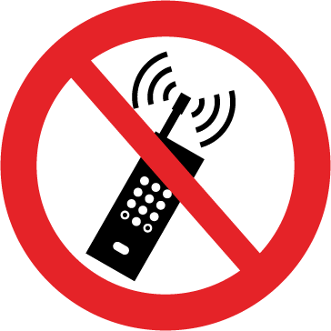 Gulvskilt Mobiltelefon forbudt 130101 - Sikkerhedsgiganten