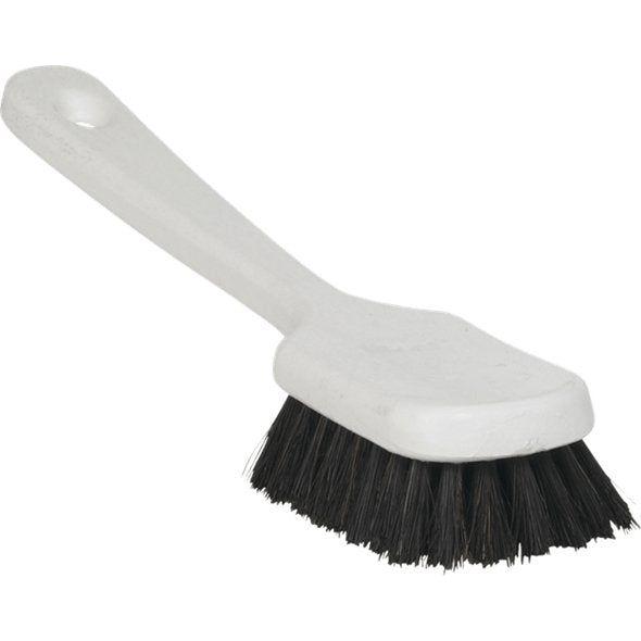 Håndbørste, Vikan, 27x5,5cm, hvid, PP, bløde børstehår, 80% genanvendt plast - Sikkerhedsgiganten