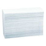 Håndklædeark, ABENA Care - Ness Excellent, 3 - lags, W - fold, 32x20,5cm, 8 cm, hvid, 100% nyfiber - Sikkerhedsgiganten