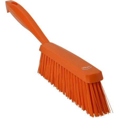 Håndkost, Vikan, 33x3,5x11cm, orange, PP/polyester/rustfrit stål, medium børstehår - Sikkerhedsgiganten