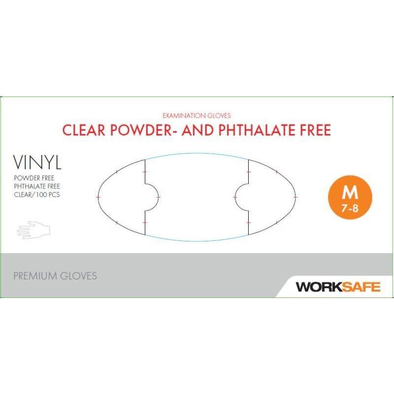 Handske WS Clear Vinyl Phthalate Free engangshandske 100 stk. - Sikkerhedsgiganten