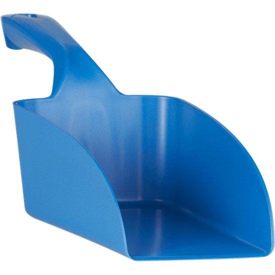 Håndskovl, Vikan, 35x11x10cm, 1 l, blå, metal/PP, metaldetekterbar - Sikkerhedsgiganten