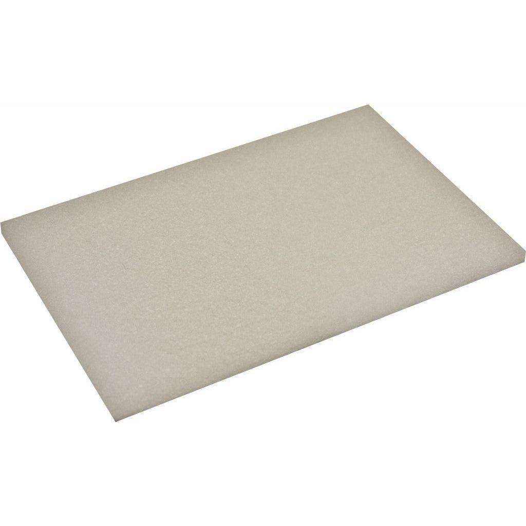 Håndskurenylon 23x15x0,8 cm hvid - Sikkerhedsgiganten