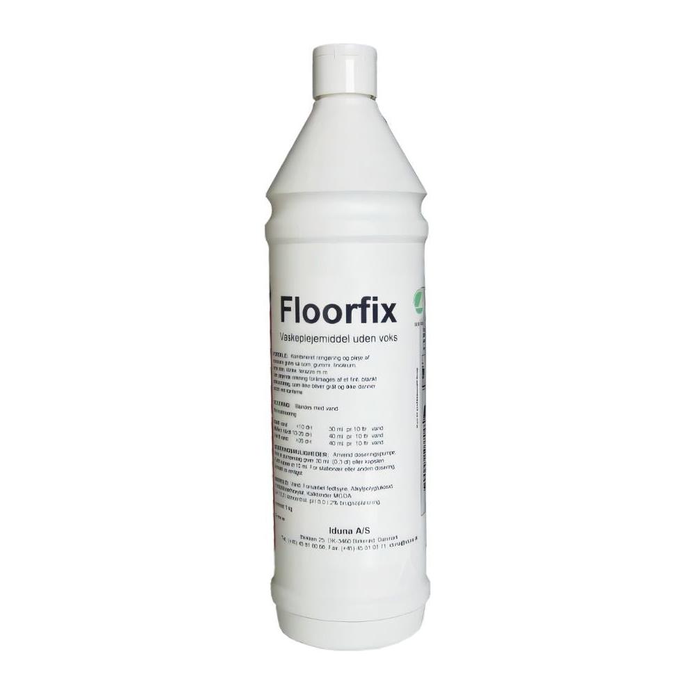 Iduna Floorfix Svane Vaskeplejemiddel til gulve 1 ltr flaske - Sikkerhedsgiganten
