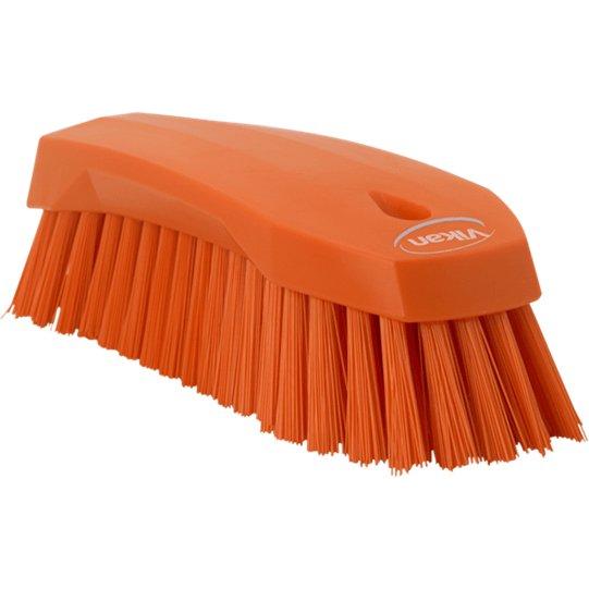 Kærnebørste, Vikan, orange, PP/polyester/rustfrit stål, 20 cm, stive børstehår - Sikkerhedsgiganten