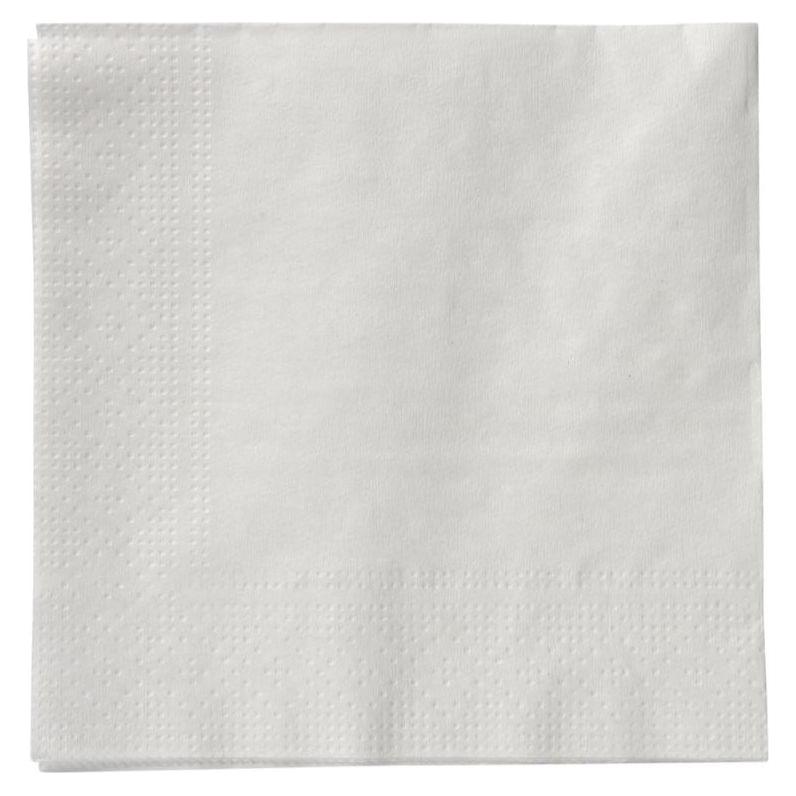 Kaffeserviet, 1 - lags, 1/4 fold, 24x24cm, hvid, nyfiber - Sikkerhedsgiganten