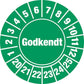 Kalibreringsmærke Godkendt ark à 10 stk. - Ø 30 mm - Sikkerhedsgiganten