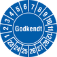Kalibreringsmærke Godkendt ark à 10 stk. - Ø 30 mm - Sikkerhedsgiganten
