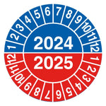 Kalibreringsmærke Kalibrering år 2024/2025 - Ark á 10 stk. - Sikkerhedsgiganten