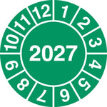 Kalibreringsmærke Kalibrering år 2027 - Ark af 10 stk. - Sikkerhedsgiganten