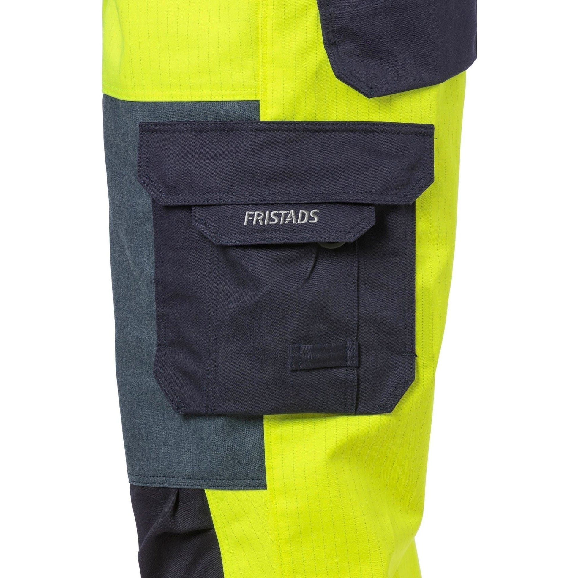 Kansas Antiflame antistatisk Overalls -  Hi - Viz Gul/Marine 125943 - Sikkerhedsgiganten