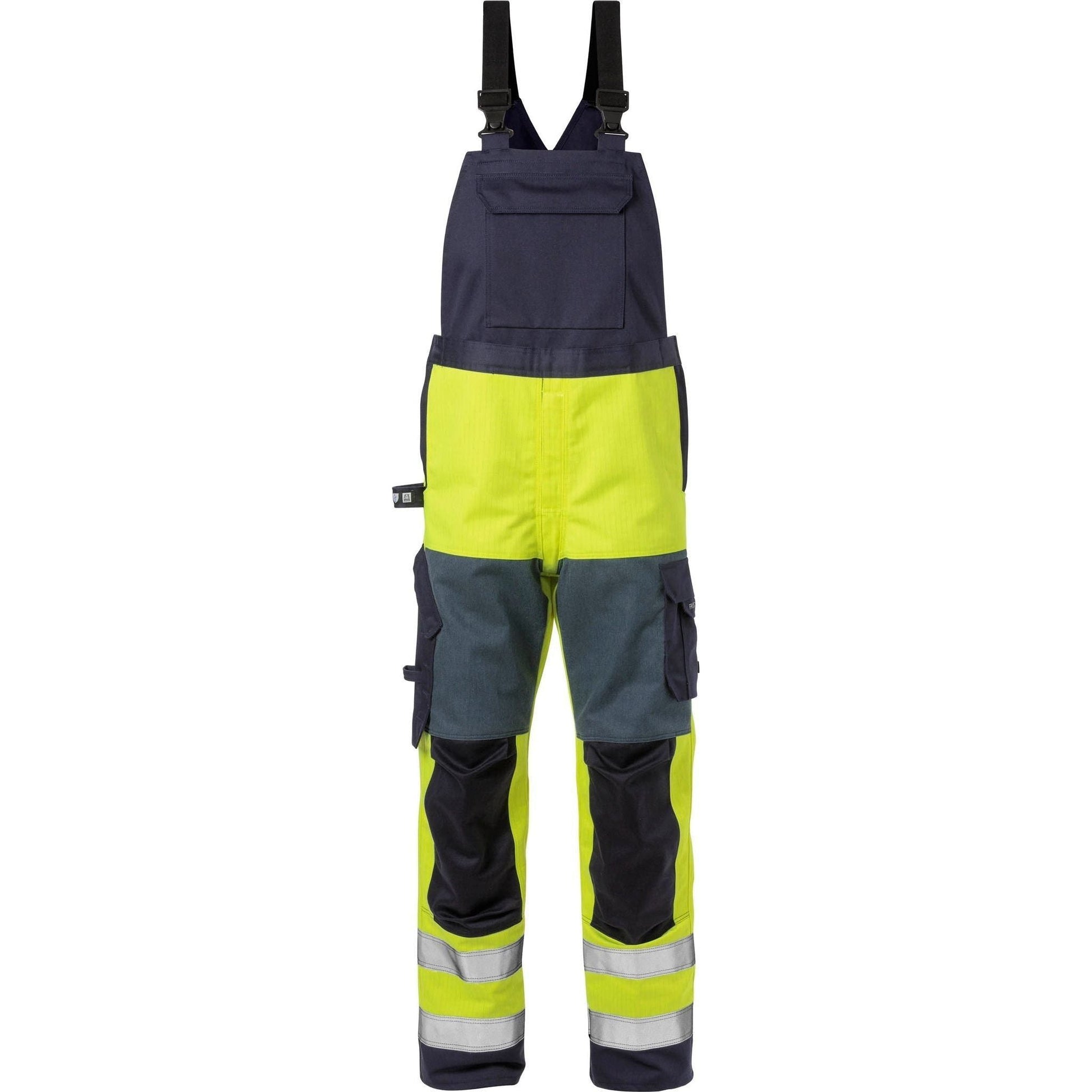 Kansas Antiflame antistatisk Overalls -  Hi - Viz Gul/Marine 125943 - Sikkerhedsgiganten