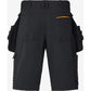 Kansas Evolve håndværkershorts stretch sort 132074 - 940 - Sikkerhedsgiganten