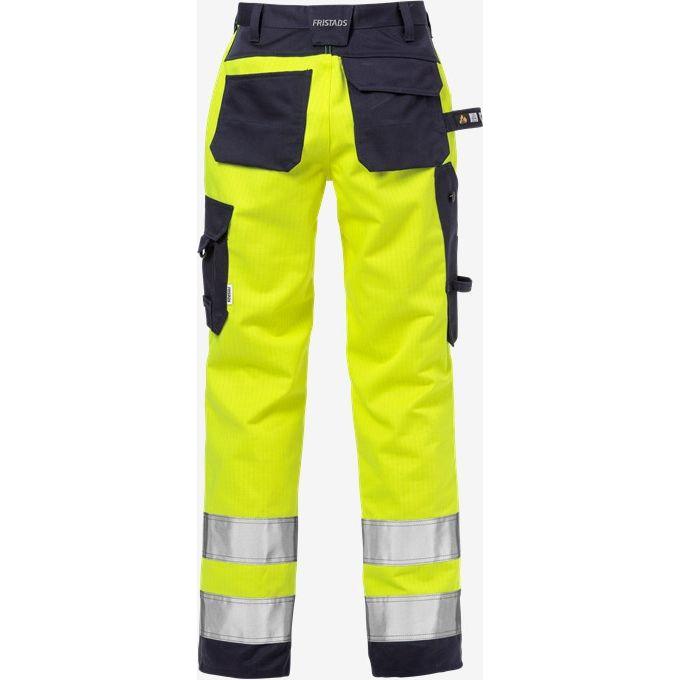 Kansas Flame Hi Vis håndværker buks dame kl. 2 2589 - Sikkerhedsgiganten