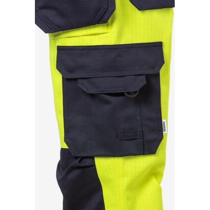 Kansas Flame Hi Vis håndværker buks dame kl. 2 2589 - Sikkerhedsgiganten