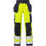 Kansas Flame Hi Vis håndværker buks dame kl. 2 2589 - Sikkerhedsgiganten