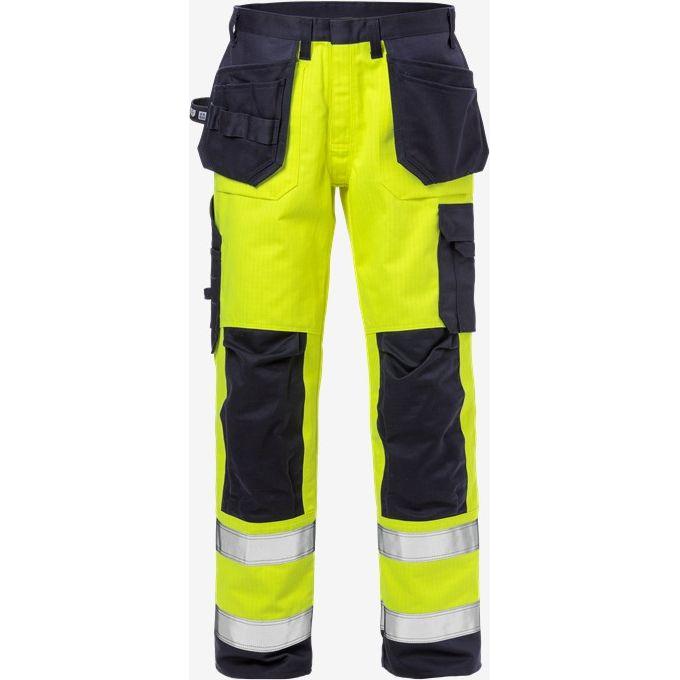 Kansas Flame Hi Vis håndværker bukser kl. 2 2584 - Sikkerhedsgiganten