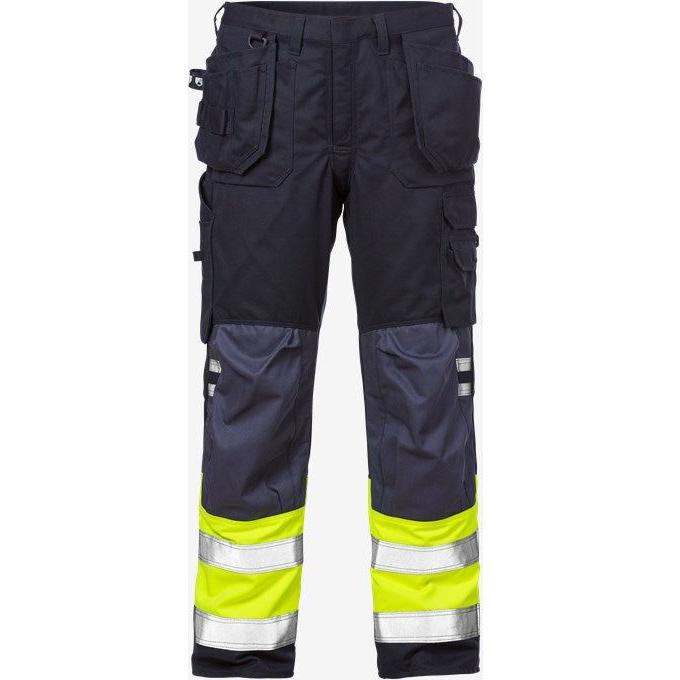 Kansas Flame Hi Vis håndværker bukser kl.1 2074 - Sikkerhedsgiganten