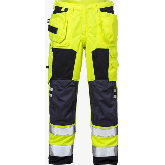Kansas FLAMESTAT HI VIS HÅNDVÆRKERBUKSER KL.2 2075 - Sikkerhedsgiganten