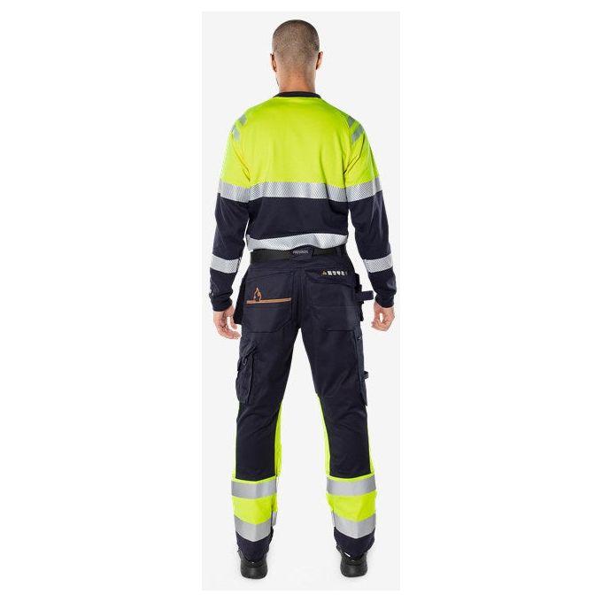Kansas FLAMESTAT HI VIS LANGÆRMET T - SHIRT KL.1 7107 TFL - Sikkerhedsgiganten