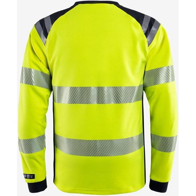 Kansas FLAMESTAT HI VIS LANGÆRMET T - SHIRT KL.3 7359 TFL - Sikkerhedsgiganten