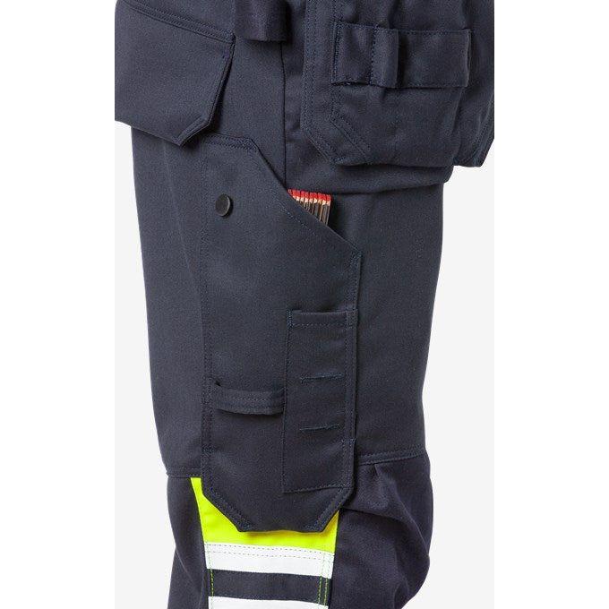 Kansas FLAMESTAT HI VIS STRETCH HÅNDVÆRKERBUKSER KL.1 2163 - Sikkerhedsgiganten