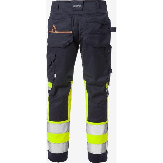 Kansas FLAMESTAT HI VIS STRETCH HÅNDVÆRKERBUKSER KL.1 2163 - Sikkerhedsgiganten