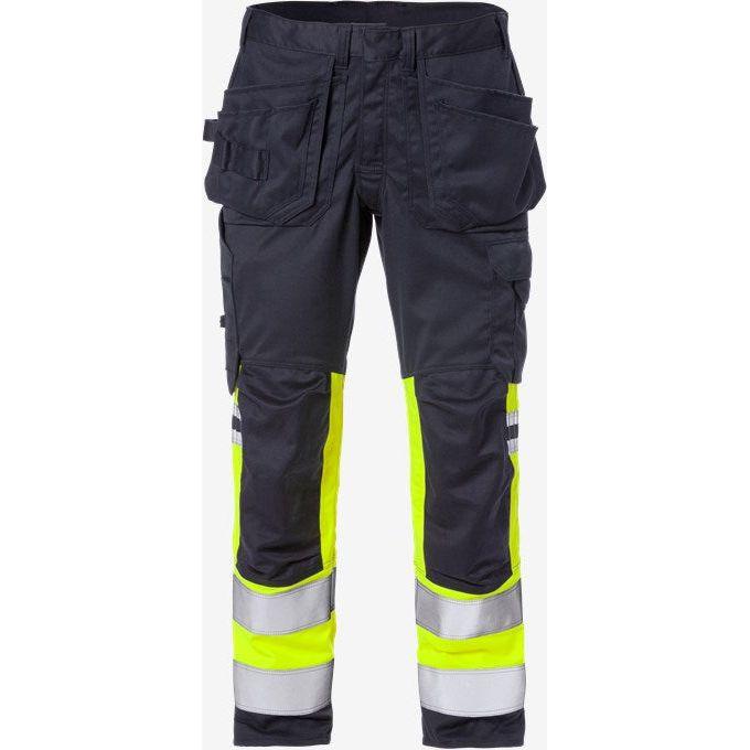 Kansas FLAMESTAT HI VIS STRETCH HÅNDVÆRKERBUKSER KL.1 2163 - Sikkerhedsgiganten