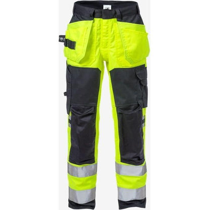 Kansas FLAMESTAT HI VIS STRETCH HÅNDVÆRKERBUKSER KL.2 2167 - Sikkerhedsgiganten