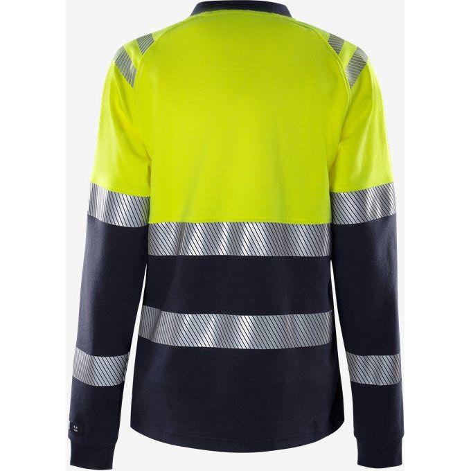Kansas FLAMESTAT HIGH VIS LANGÆRMET T - SHIRT DAME KL.1 7108 TFL - Sikkerhedsgiganten